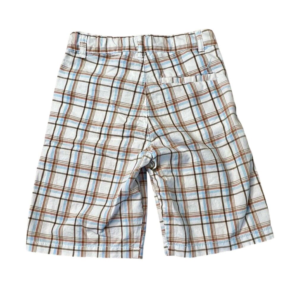 Nautica White Plaid Adjustable Waist Bermuda Shorts sz XL(7X) - Picture 6 of 10